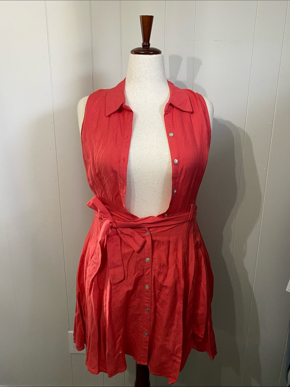 Vintage Style Coral Sundress